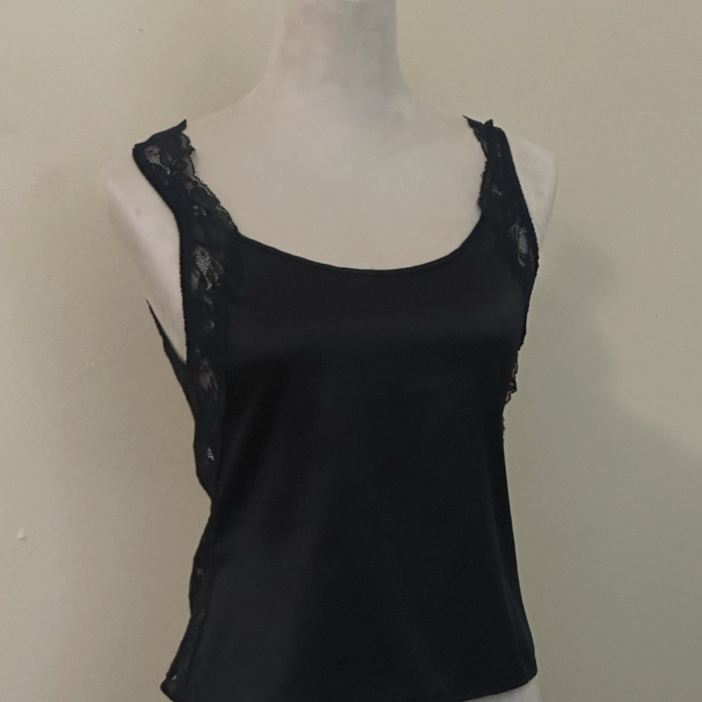 Wacoal Black Camisole with Lace Accents